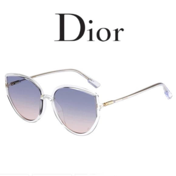 NIB Christian Dior Stellaire SOSTELL4S-900-AJ Clear frame with 2 Dior Case - Picture 2 of 8